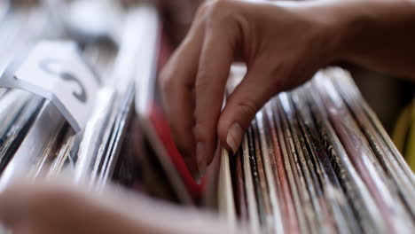 woman in a music store