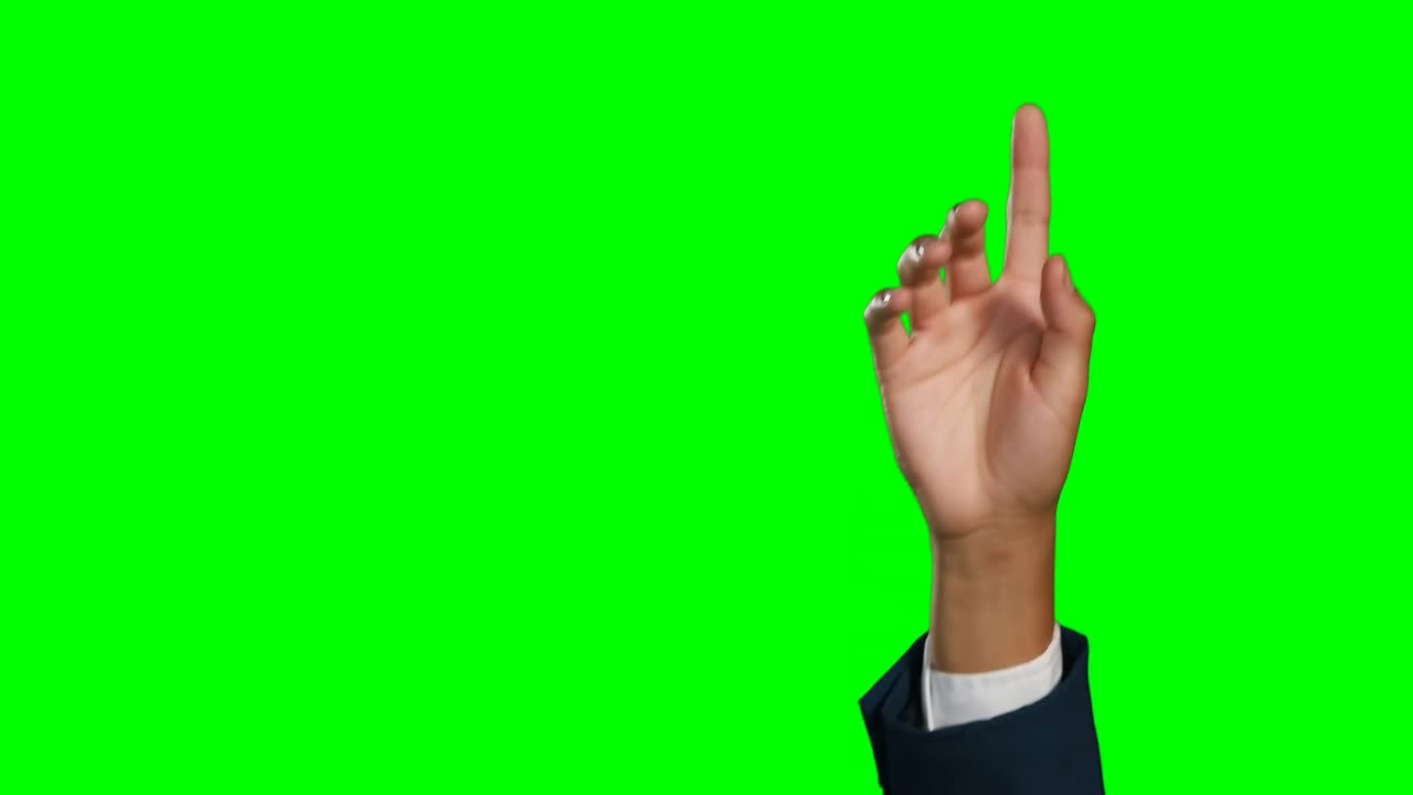 Mani di dirigenti che toccano uno schermo digitale 4k