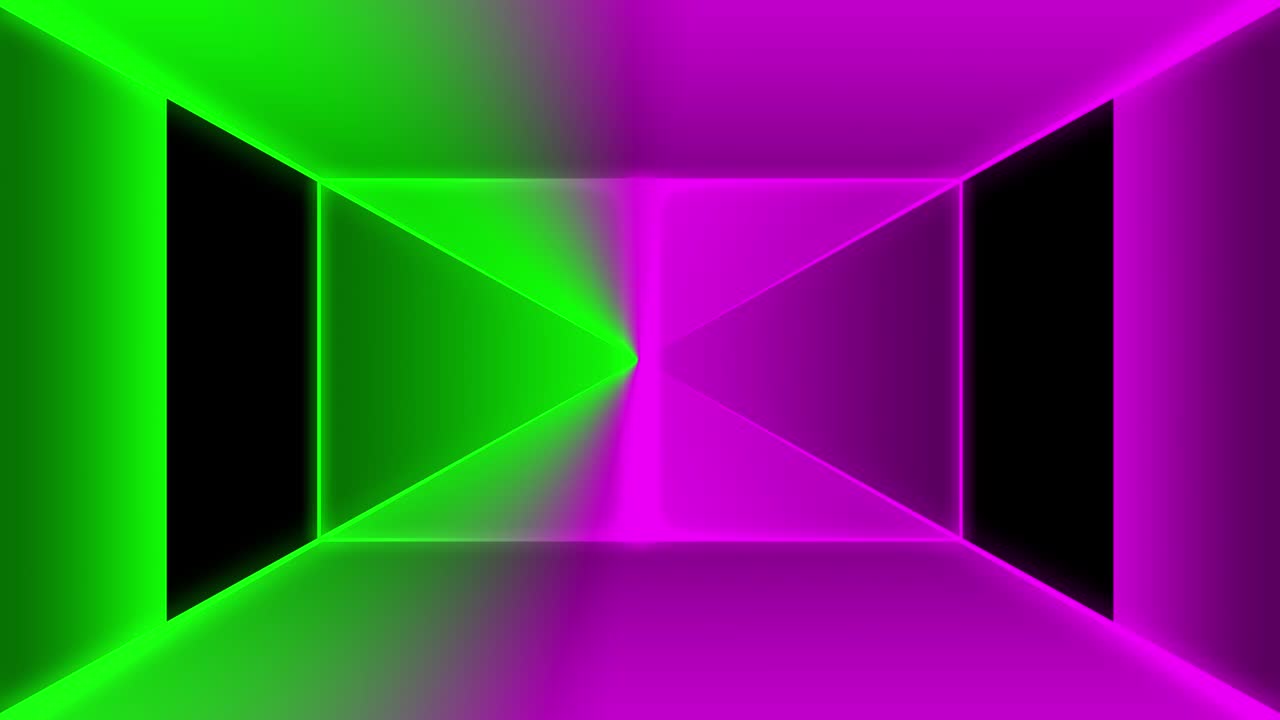 colorida forma geométrica brillo de neón en fondo oscuro título de introducción para el fondo usando antes del título o para la pantalla que muestra movimiento de bucle sin costuras.