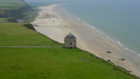 mussenden temple, downhill estate, coleraine, county derry, northern ireland, september 2021