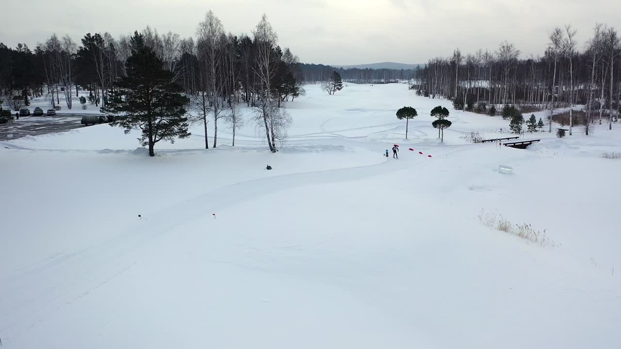 골프장에서의 겨울 활동