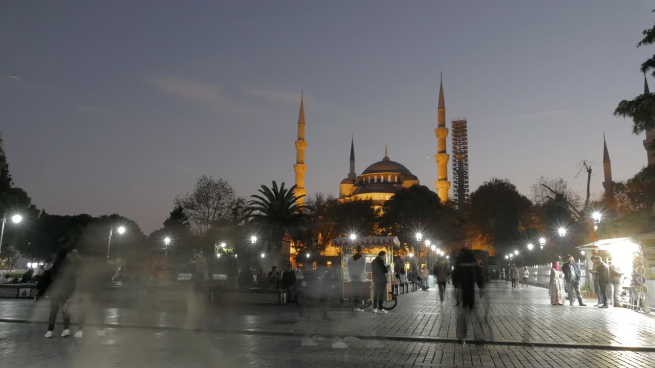 el lapso de tiempo de la mezquita azul