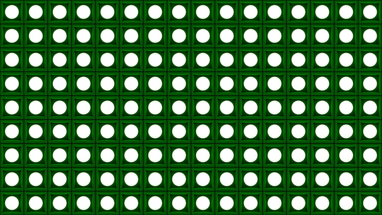 luci lampeggianti lampadine a parete modello flash statico fase sfondo verde vj loop