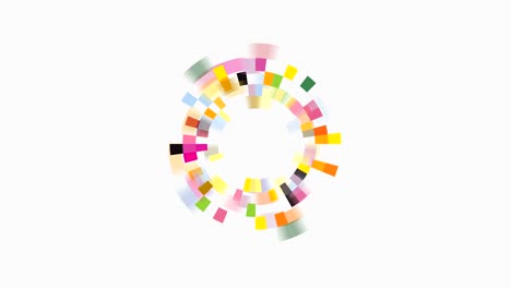 templata de diseño de imágenes abstractas del círculo creativo. tecnología de negocios corporativos símbolo creativo. gráfico de movimiento.4k,29.97 fps