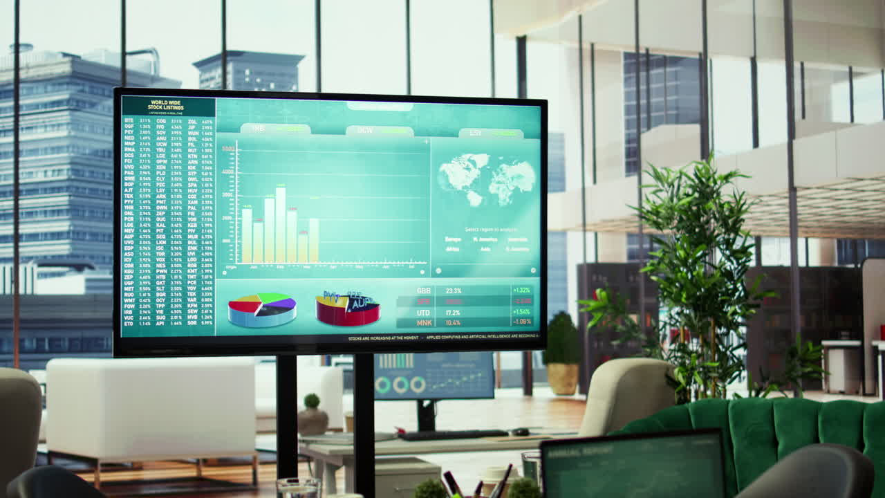 비즈니스 성공을 위해 설계된 전문적인 고급 사무실 환경