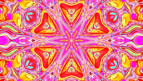hermoso caleidoscopio abstracto que brilla, una luz radiante que regula los movimientos sutiles
