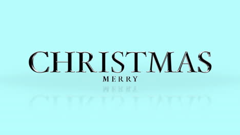 Elegance-style-Merry-Christmas-text-on-blue-gradient