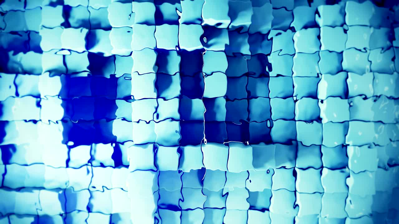 4k cubos abstractos desplazados bajo el agua. diseño único.