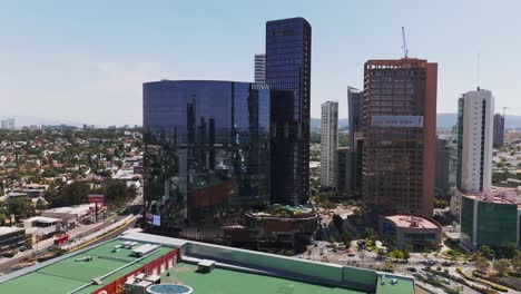 luxurious facade of andares business center in guadalajara, jalisco, mexico