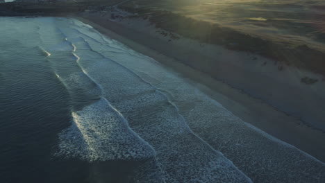 arial view of beautiful cornish cost, england