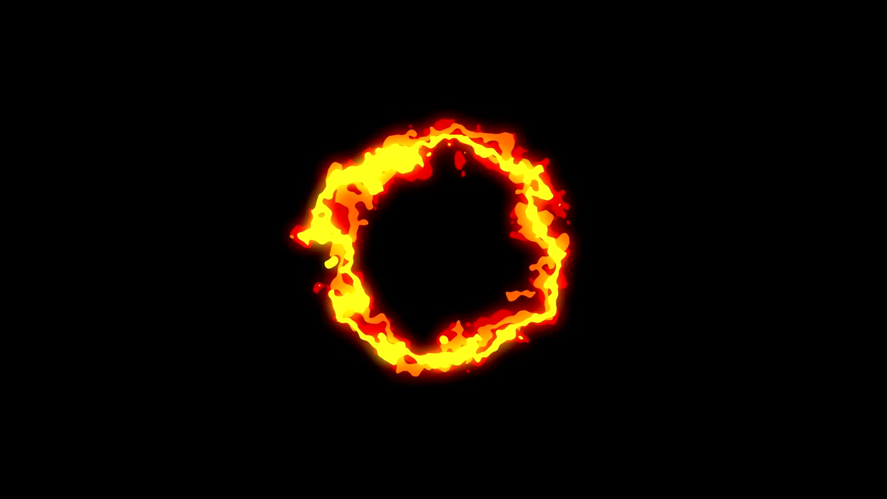 Fire lightning animation, Cartoon comic animation, Flame loop background,
