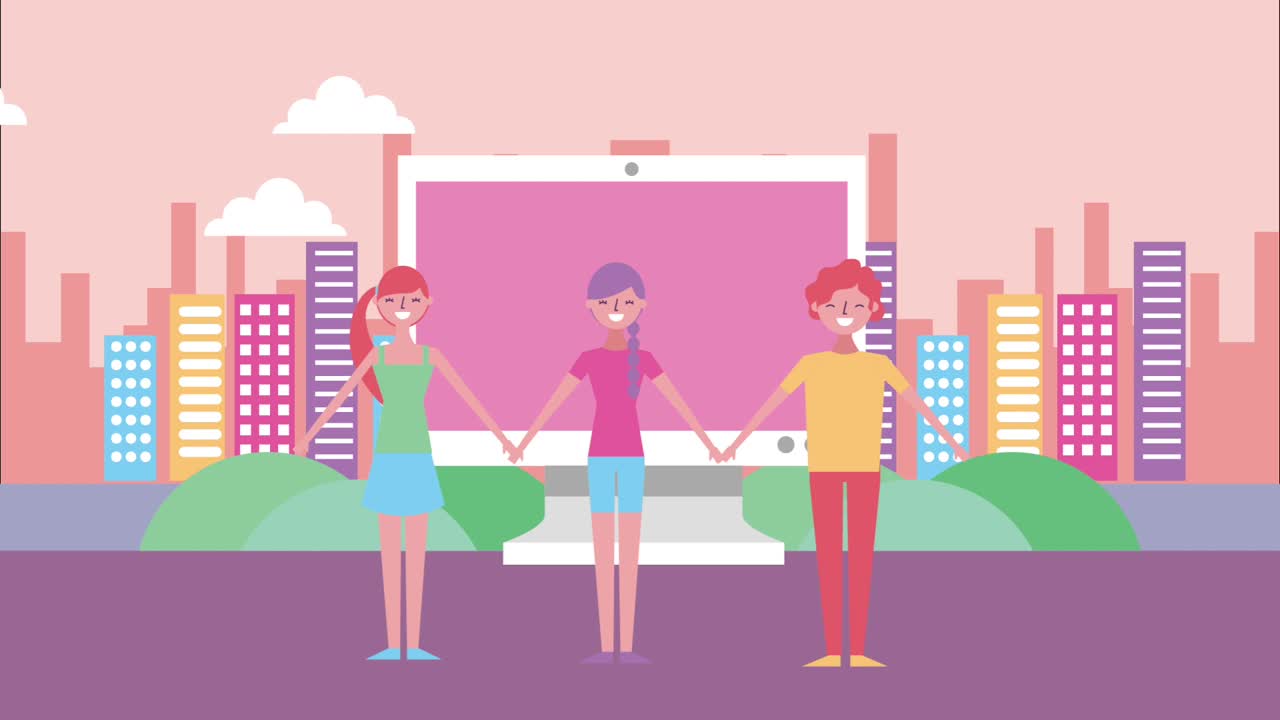 animación de personas y paisajes