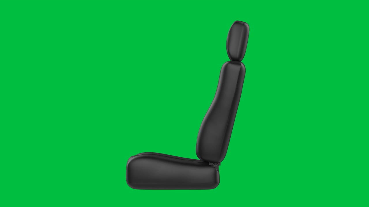 black leather car seat