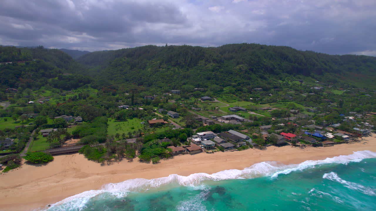 línea costera de la costa norte en oahu paisaje de hawai