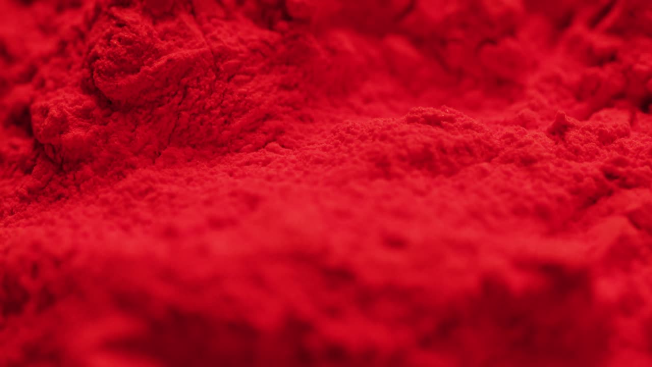 복사 공간과 함께  ⁇ 은 가루의 클로즈업 비디오