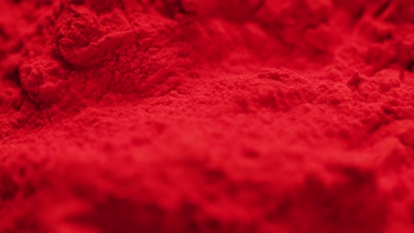 video of close up of red powder with copy space