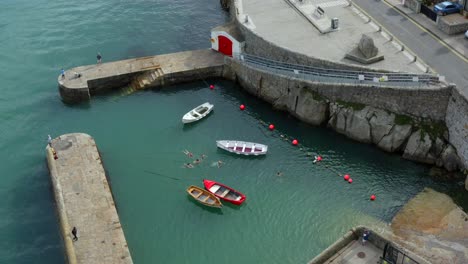 puerto colimore, dalkey, dublín, irlanda, septiembre de 2021