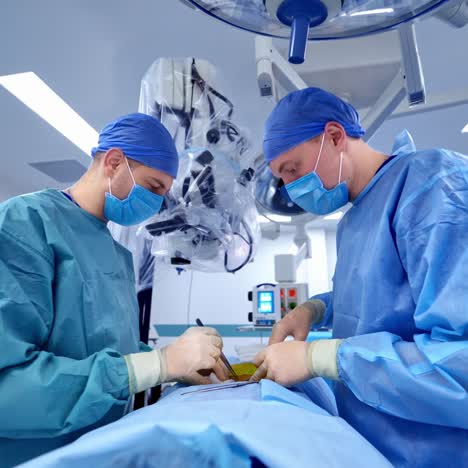 team performing surgical operation
