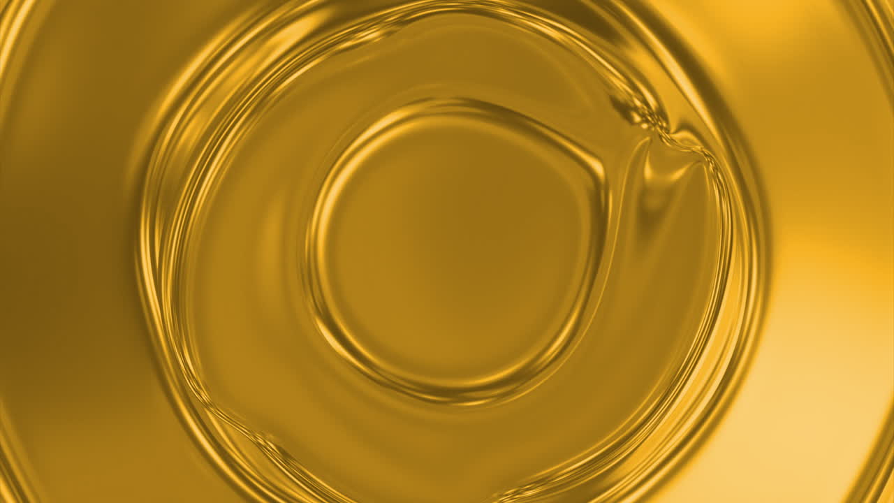 추상적인 황금 액체 파동
