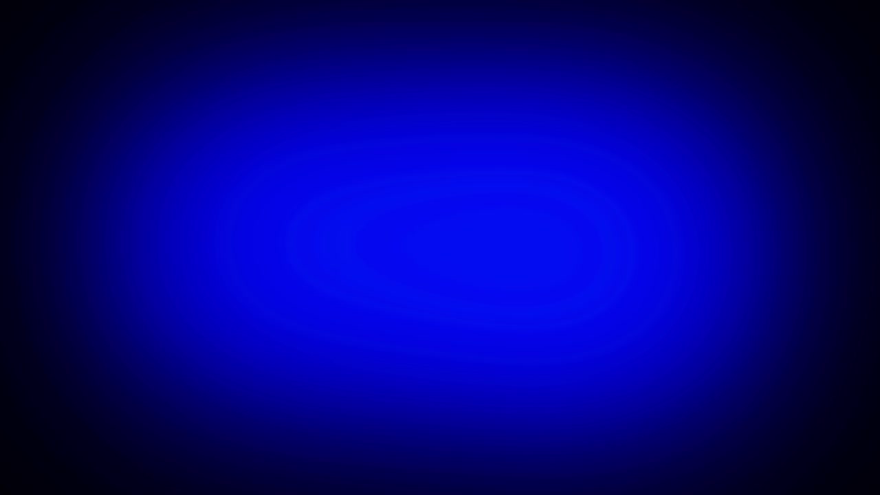 Animazione pulsante di luce blu dinamica isolata su sfondo nero