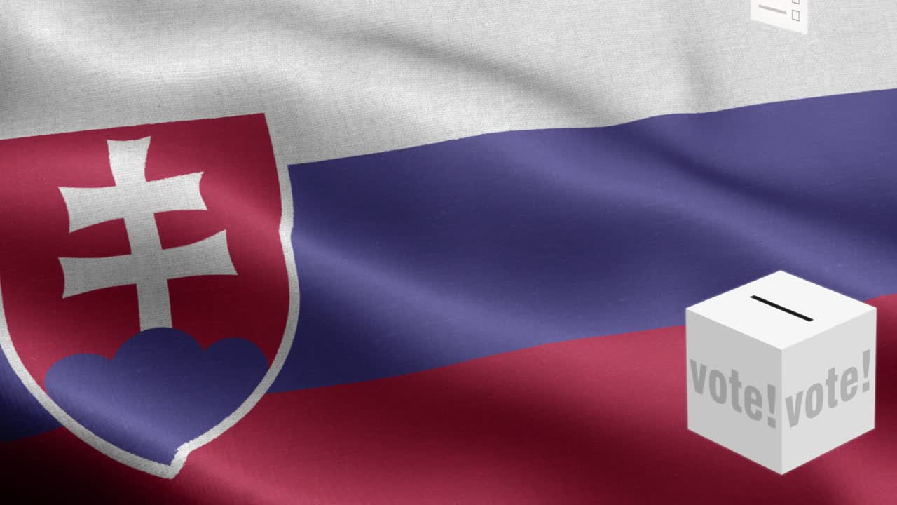 슬로바키아를 위한 투표용지 선택 - 발 앞의 투표용지 - 선거 - 투표 - 슬로바크의 발 - 슬로베키아 발 높은 세부 사항 - 국가 발 슬로바키는 파동 패턴 루프 가능한 요소