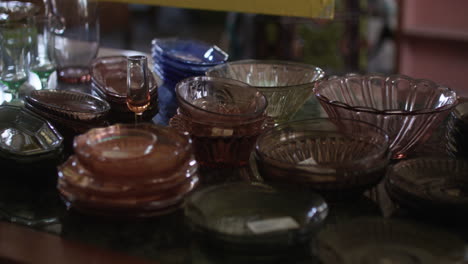 old crockery on a table