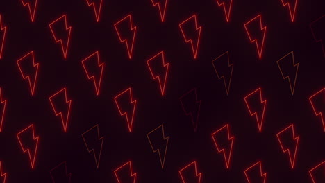 dynamic red lightning bolts energize a black canvas