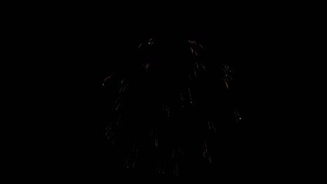 beautiful fireworks explosion show in the night sky animation with green screen anniversary