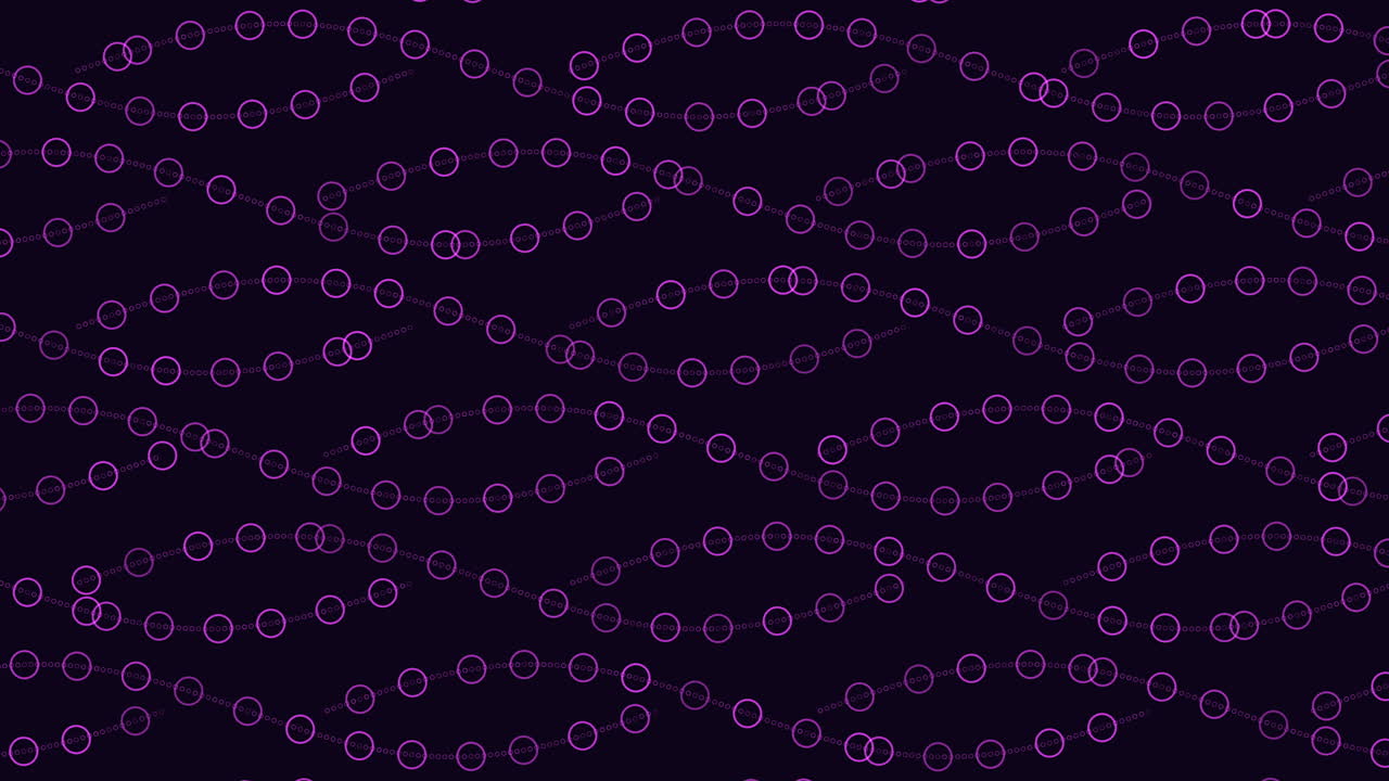 Motivo a onde con anelli e punti neon colorati