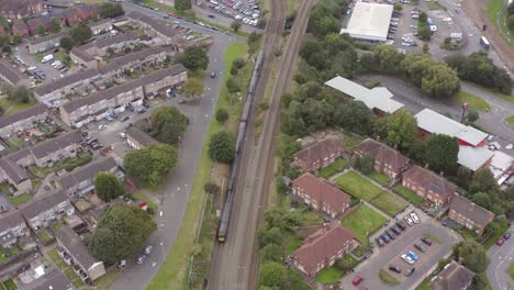 drone shot following train on railway 02