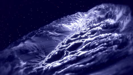 animación de fondo abstracto fractal. bucle sin costuras. concepto azul.
