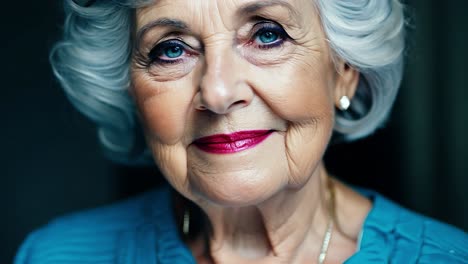 portrait of a smiling senior woman