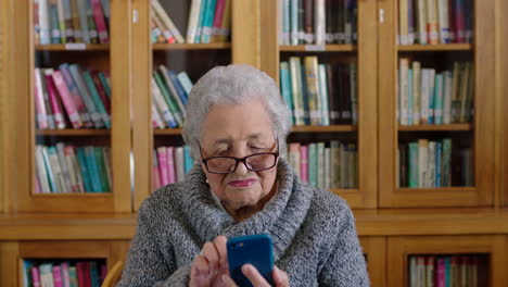 Phone,-social-media-and-text-message-with-a-senior