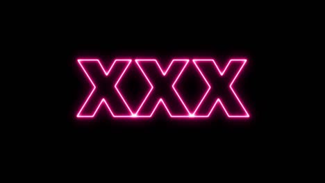 signo de neón xxx