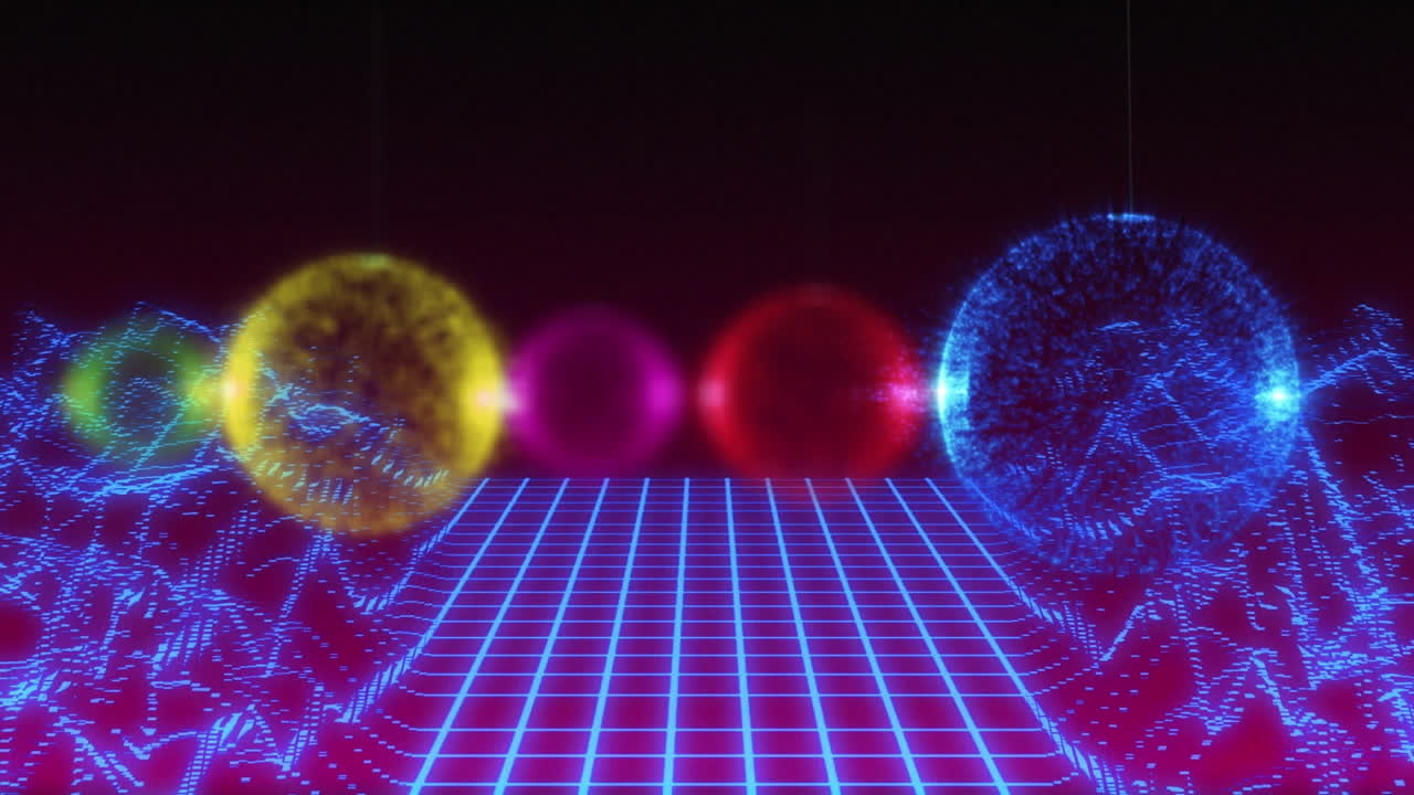 크리스마스 에 디지털 산의 애니메이션.