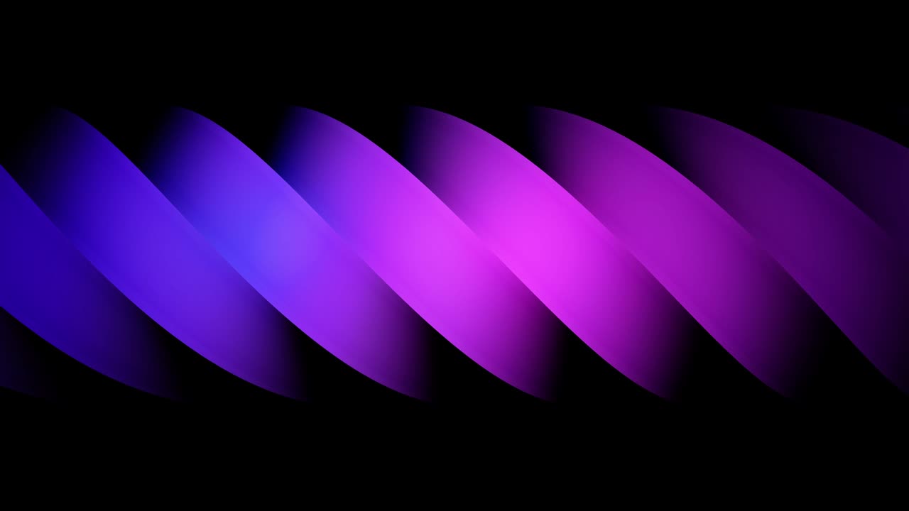primer plano de una abstracta en movimiento espiral impresionante de colores azules y rosados aislados en fondo negro, bucle sin costuras. animación. hermoso gradiente bobina giratoria