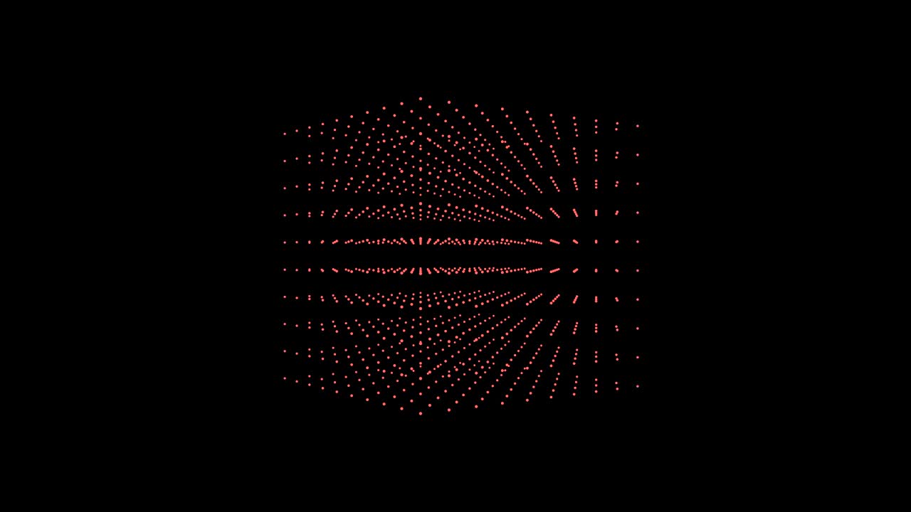 Cube rotating and changing color. Loop rotated element. isolated on black background