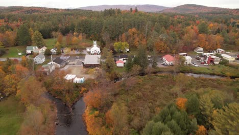 Color-De-Otoño-De-Nueva-Inglaterra-Empuje-En-Londonderry-Vermont