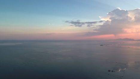 puesta de sol en mesologgi grecia