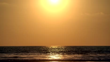 pacific ocean view in oceanside california at sunset