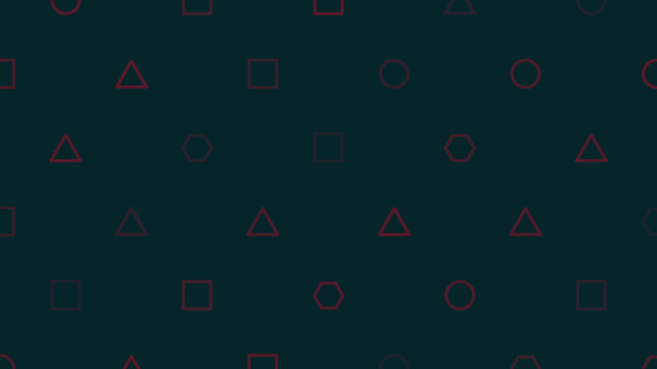 Small geometric triangles, squares and circles pattern