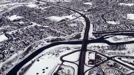 Bird's-Eye-View-of-Calgary-in-Winter