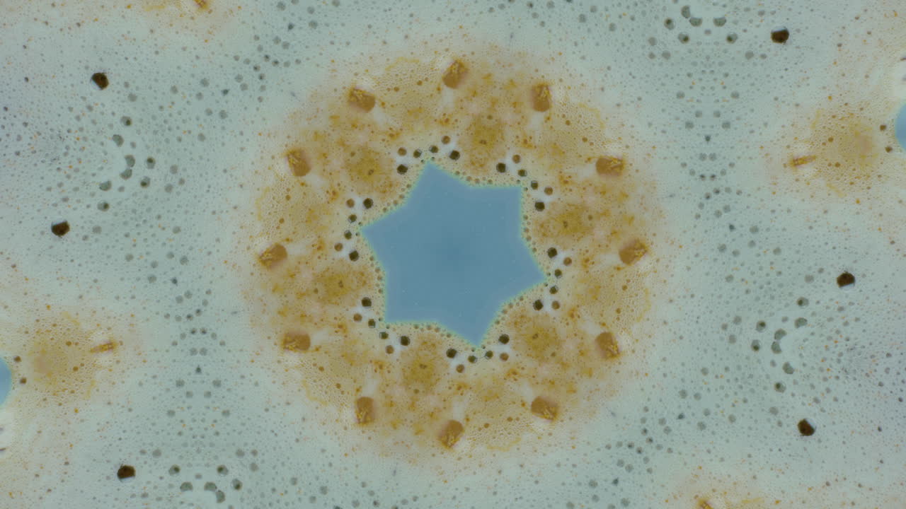 Abstract Pattern with Foam and Bubbles