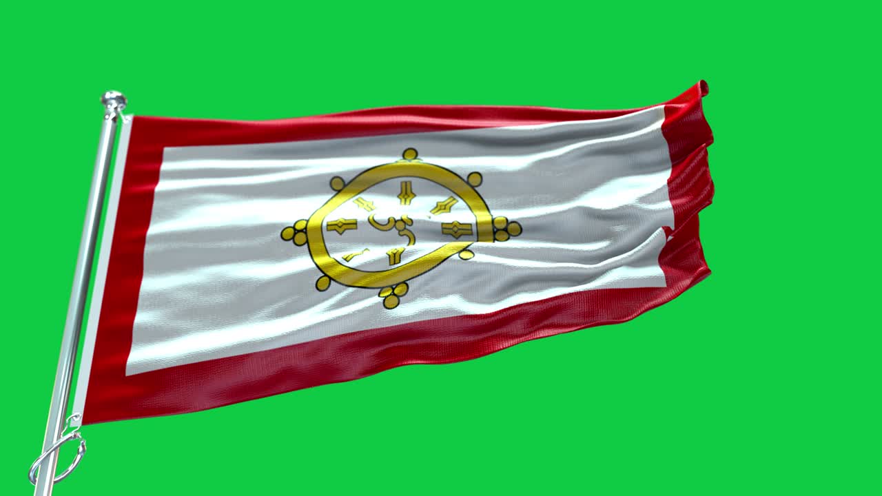 4k Highly Detailed Flag Of Sikkim - Sikkim Flag High Detail - National flag Sikkim wave Pattern loopable Elements