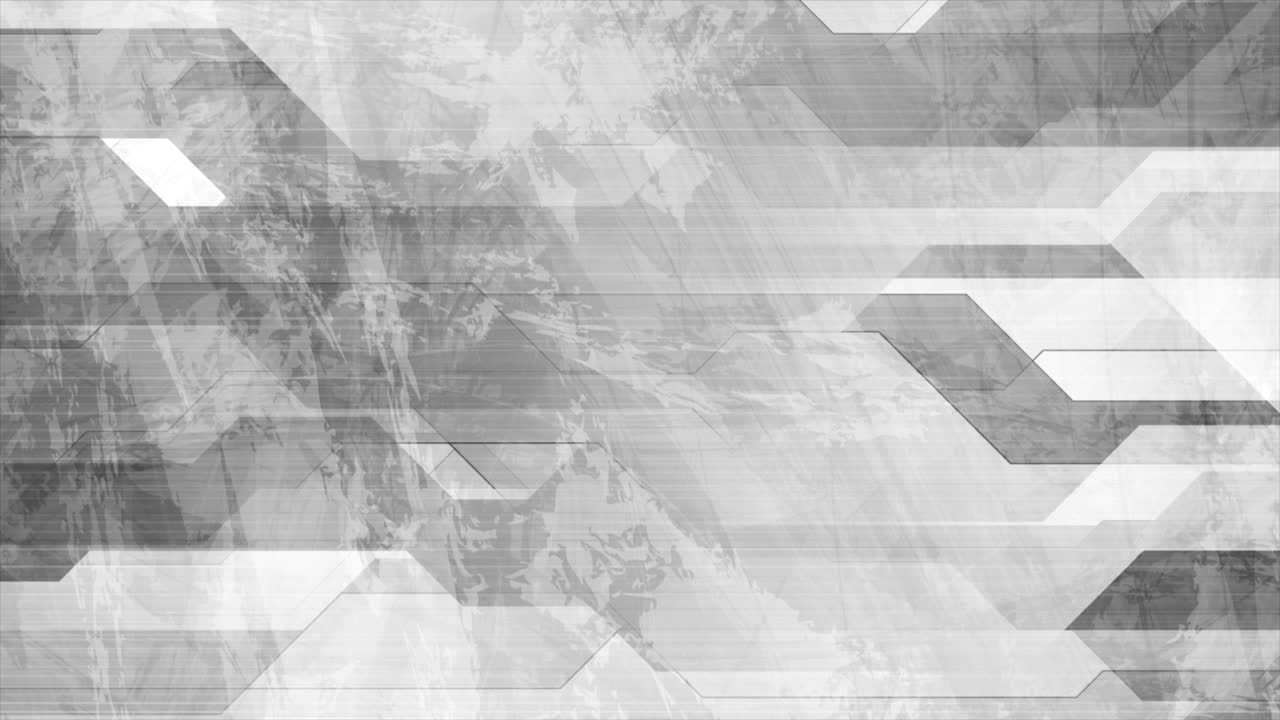 Abstrakti harmaa grunge-tech geometrinen videoanimaatio