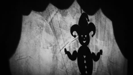 shadow puppet of a jester