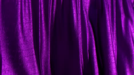 close-up of purple fabric with pleats