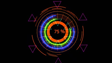 digital meter  power energy orange powerful around and magic star