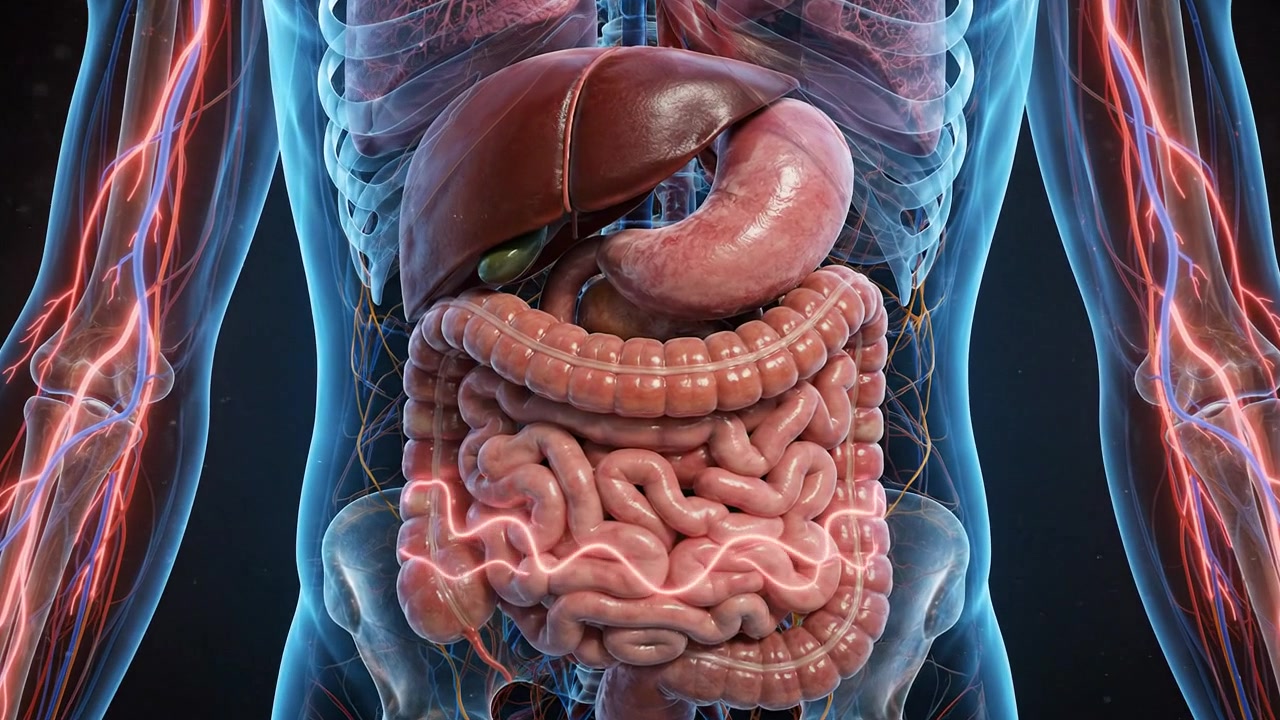 3D Medical Animation of Human Digestive System and Internal Organs