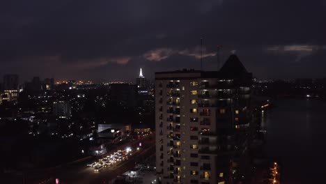 city at night nigeria drone 05